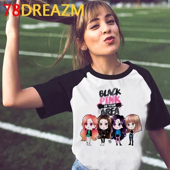 Nužudyti tą Meilę 2020 kpop Marškinėliai Moterims korėjos Stiliaus marškinėliai K-Pop Jennie Jisoo Lisa Rose Grafinis Tees Kawaii Viršūnes Moteris
