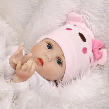 OCDA Mielas Minkštas Silikoninis Atgimsta Miega Baby Doll Gyvas Naujagimis Rankų darbo Lėlės Realus BeBe Reborn Lėles 55cm 57cm Dovanos
