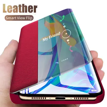 Odos Smart View Flip Case for Samsung Galaxy A50 A51 A71 A70 Pastaba 10 9 8 S20 Ultra S10 Lite S8 S9 S7 Krašto A7 A6 A9 Plius Padengti