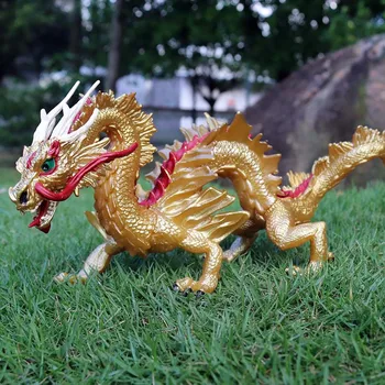Oenux Modeliavimas Didelis Dydis Kinijos Mitologinių Drakonas Gyvūnų Modelio Legendinis Raudonas Drakonas 