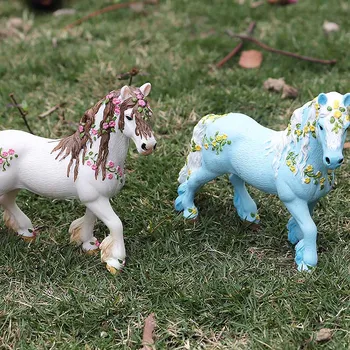 Oenux Naujas Gyvulių Arklys Modelis Veiksmų Skaičiai Klasikinis Appaloosa Clydesdale Balti Arkliai Figūrėlės Kolekcijos Žaislas Vaikams