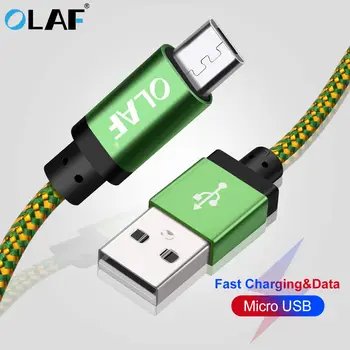 Olaf Micro USB kabelis 25cm 1m 2m 3m 5V/2A apmokestinimo 