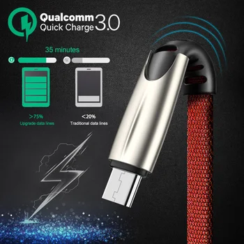 Olaf Micro USB Kabelis 3.0 Greito Įkrovimo Micro usb Įkroviklio Laidą 