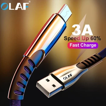 Olaf Micro USB Kabelis 3.0 Greito Įkrovimo Micro usb Įkroviklio Laidą 