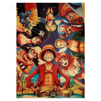 One Piece Anime Plakatas Luffy Nuotrauką Vaikai Sienos Meno Tapybos Ant Drobės Sienos Berniukų Miegamasis Bendrabučio Kambarį Meno Apdaila