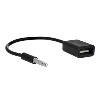 OOTDTY 3.5 mm Male AUX Garso Kištuko Lizdą, USB 2.0 Moterų Keitiklio Kabelį, Laidą Skirtą Automobilinį MP3