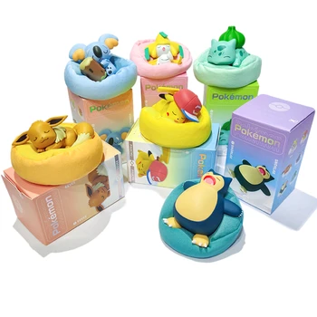 Originali Pokemon Žvaigždėtas Svajonių Serijos Pikachu Jirachi Eevee Komala Snorlax Bulbasaur Anime Sumos Su Pliušinis Bazės Modelis Lėlės Žaislas