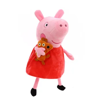 Originalus Peppa Pig George Tėtis, Mama Pliušiniai Žaislai Šeimos Paketas Pelucia Įdaryti Lėlės Vaikams Dovanos
