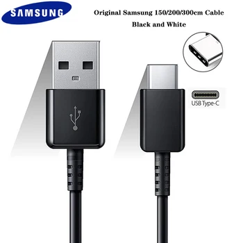 Originalus Samsung 150cm 300cm USB 3.1 TIPAS-C Greito Įkrovimo Duomenų Laidas Galaxy A70 A50 A30 A20 S A71 A51 Pastaba 10 9 8 S20 S10 S9+