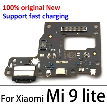 Originalus USB Įkrovimo lizdas Jungtis Valdybos Flex Kabelis, Mikrofonas Xiaomi Mi 9 9T 9T Pro Mi 9 Lite Redmi K20 Mi 9T 10T