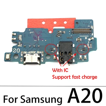 Originalus Įkrovimo lizdas USB Įkrovimo Dokas Valdybos Flex Kabelis Samsung Galaxy A12 A21A10 A20 A30 A40 A50 A70 A80 A10S A30S A50S A71