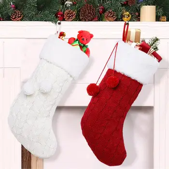 OurWarm Didelių Kalėdų Kojinę Santa Claus Kojinių Pledas Už Kanapės Dovana Turėtojas Kalėdų Medžio Apdaila Naujųjų Metų Dovana Saldainių Krepšiai
