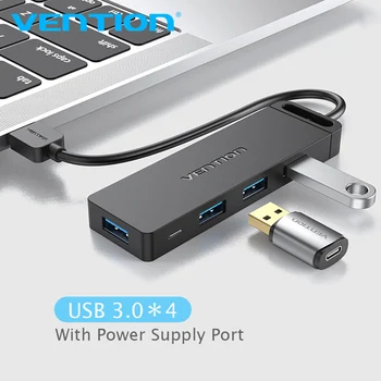 Paj USB 3.0 HUB 4 Port Adapteris, Multi USB 2.0 Splitter Didelės Spartos OTG už 