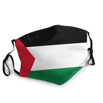 Palestinos Vėliava Unisex Ne Vienkartinės Veido Kaukės Modelis, Stabdžių Migla Kaukę Nuo Dulkių Apsauga Apima Respiratorius Burną, Mufelinė