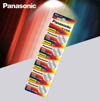 Panasonic Originalus cr2025 Mygtuką Elementų Baterijų 5VNT/DAUG cr 2025 3V Ličio Monetos Baterija Žiūrėti Skaičiuoklė Svoris Masto