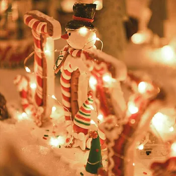 Pasakų Žibintai Vario Viela, LED String Žiburiai Kalėdų Girliandas Baterija Vestuvių Naujųjų Metų Šaliai, Patalpų, Namų Apdailos