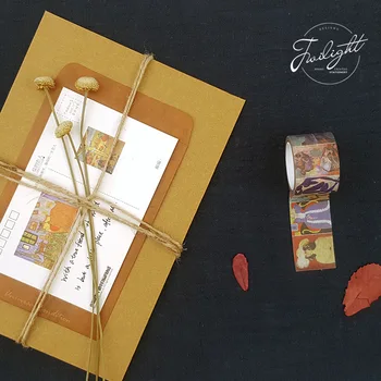 Pasaulyje garsaus aliejaus tapybai Washi Tape Kapitonas Van Gogh Dekoratyvinis Washi Tape 
