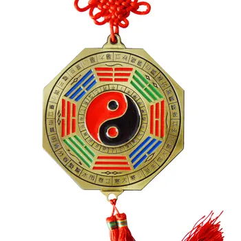 Pasisekė Kinų Zodiako Mazgas Feng Shui chi Bagua FengShui Veidrodis Daoizmas Talisman Energy Namų Puošybai Ornamentu 24 saulės sąlygos