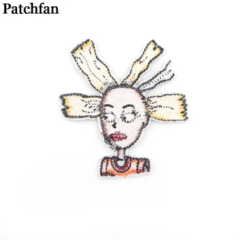 Patchfan 90s mergina Cynthia juokinga aplikacijos pleistrai geležies marškinėliai, drabužiai, striukė embroideried lipdukas drabužiai suknelė ženklelis A2228