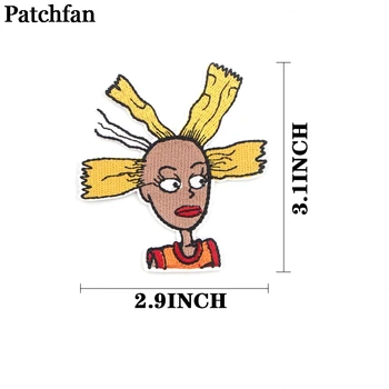 Patchfan 90s mergina Cynthia juokinga aplikacijos pleistrai geležies marškinėliai, drabužiai, striukė embroideried lipdukas drabužiai suknelė ženklelis A2228