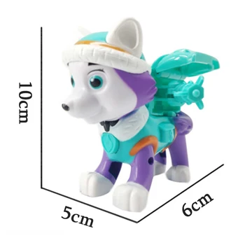 Paw Patrulių Everest Šuo Riedlentė Šuniukai Sniegas Gali Būti Deformuotas Patrulių Patrulla Canina PVC Lėlės, Žaislai Veiksmų Skaičius, Modelį, Žaislai