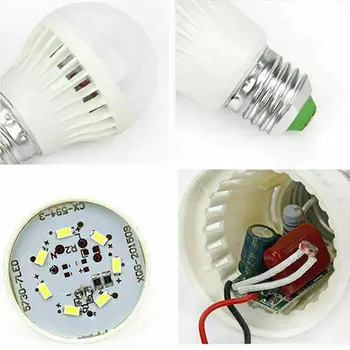 Pažangaus Garso Jutiklis /PIR Judesio Jutiklis LED lempa 220v E27 3W 5W 9W 7W 12W LED lemputės Naktį Sensorius jungiklis, automatinio valdymo namų apšvietimas