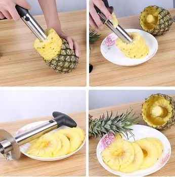Peilis Virtuvės Įrankis Nerūdijančio Vaisių, Ananasų Corer Peilis Skustukas Cutter Parer Geriausia Pardavimo Ananasų Pjaustyklės GYH