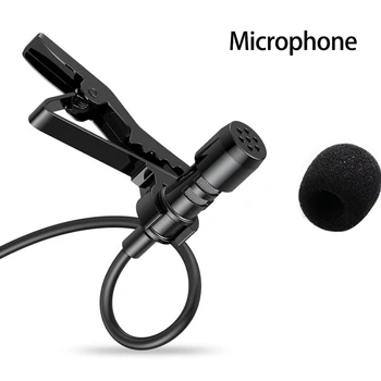 Pengyap Įvairiakryptė Metalo Mikrofonas (3,5 mm Jack Lavalier prisegamas Mikrofonas Mini Garso Mikrofonas, skirtas Kompiuteris, Nešiojamas Mobilusis Telefonas