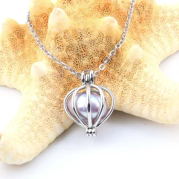 Perlas Austrės su Ryžiais 7-8 mm Meilės Noras Realus Gėlavandenių Perlų ir Nacklace Rinkinys (Grandinės 55cm)