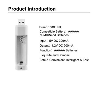 PHOMAX PJN101 Namų portable LED Ekranas Su 1 Lizdas Baterijos Kroviklis AA/AAA NiCd NiMh Akumuliatorius Įkroviklis