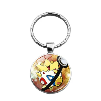 Pikachu Paketų Prižiūrėtojų Raktinę Grandinės Pokemon Pokeball Key Chain Eiti 
