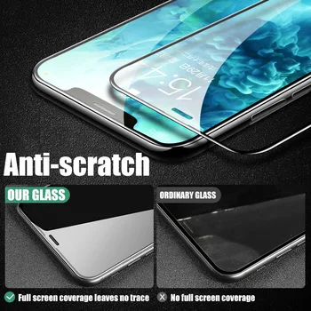 Pilnas draudimas Apsaugos Grūdintas Stiklas iPhone 7 8 6S Plius Screen Protector, Stiklo iPhone 12 11 XS Pro Max X XR SE 2020 m Filmas