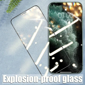 Pilnas draudimas Krašto Apsaugos Stiklo iPhone 12 Pro 7 8 6 6S Plius Screen Protector, iPhone, 11 Pro X XS Max XR Grūdintas Stiklas
