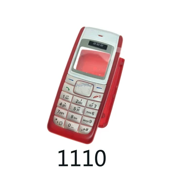 Pilnas priekinis dangtis klaviatūra Nokia 1100 1110 1116 3100 baterijos, galinio dangtelio Aukštos kokybės korpusas+Klaviatūra