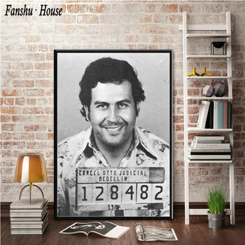 Plakatai ir Spausdina Pablo Escobar Pobūdžio Legenda Plakatas Dekoratyviniai Paveikslai Tapyba Sienos Meno Nuotrauką Kambarį Namų Dekoro