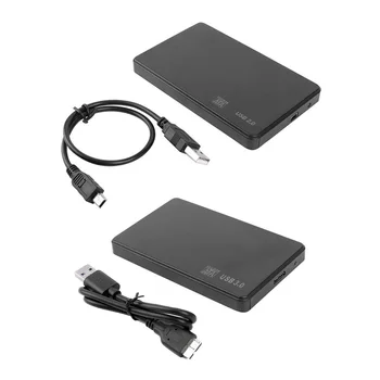 Plastikiniai 3TB 480 M/5Gbps dideliu Greičiu Išorės Mobiliojo Box USB 2.0/3.0 Talpyklos Atveju 2,5 colio SATA SSD HDD Mobile Langelį Nešiojamas KOMPIUTERIS