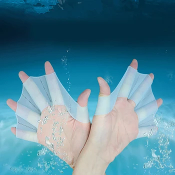 Plaukimo rankos piršto fin mokymosi baseinas aksesuaras piršto nešioti Rankoje Interneto Lapai Mokymo Nardymo Pirštinės Plaukti Baseinas Irklus