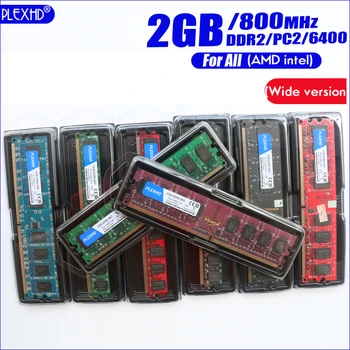 PLEXHD 2G 2GB DDR2 PC2-6400 800MHz Už Desktop PC DIMM PC2 6400 (Platus versija) Atminties RAM (intel, amd) Visiškai suderinama