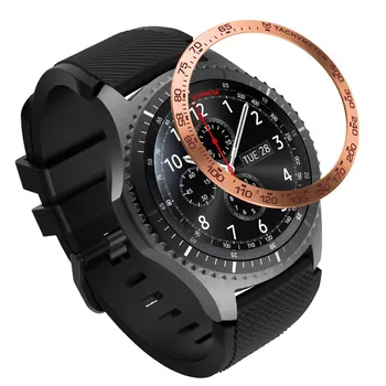 Plieno Samsung Galaxy Žiūrėti 42MM/46MM/Įrankių S3 Pasienio Bezel Žiedas Lipni Anti Nulio Metalo Padengti Smart Watch Priedai