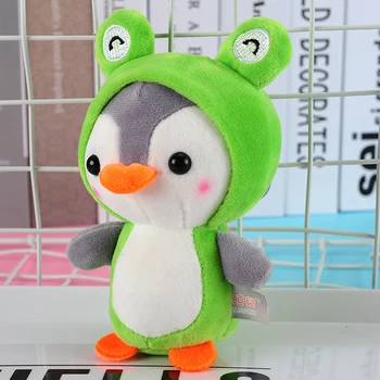Pliušinis keychain pakabukas pliušinis žaislas kūrybos animacinių filmų pingvinas varlė vienaragis gyvūnų minkštas pliušinis lėlės dovana žaislas berniukas mergaitė dovana WJ593