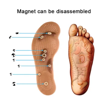 Plonas Akupresūra Lieknėjimo Vidpadžiai Trinkelėmis Foot Massager Magnetinio Masažas Vidpadis Pėdų Pagalvėlių H9