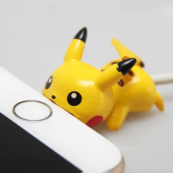 Pokemon Eiti Kabelis Raštas USB Įkrovimo Kabelis Bite Pikachu Eevee Psyduck Snoelax Cosplay Rekvizitai iPhone Imtis Užkandote Kabelis Atveju