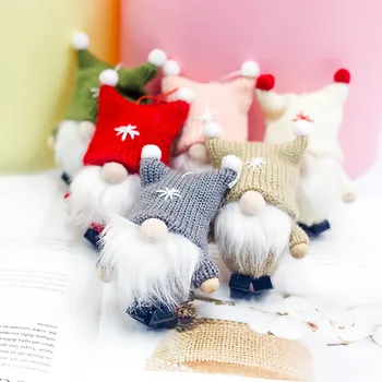 Populiariausi produkto 2020 Vilnos Mielas Gnome Lėlės Kalėdų Lėlės Pakabukas Kūrybos Kalėdų Medžio Apdaila Paramos Didmeninės