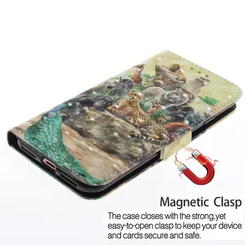 Prabanga Flip Case for iPhone 11 Pro Max X 5 SE 5S 6 6S 7 8 Plius Odos Piniginės 