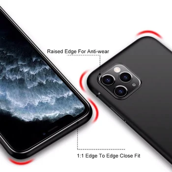 Prabanga Silikono Soft Case For Iphone Se 2020 m., 5 5s 7 8 6s 6 Plius Skaidrus Matinis Atveju Iphone, 11 Pro Xs Max X Xr Ultra Plonas