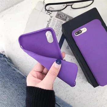 Prabanga violetinė Silikono Pluošto Telefono 