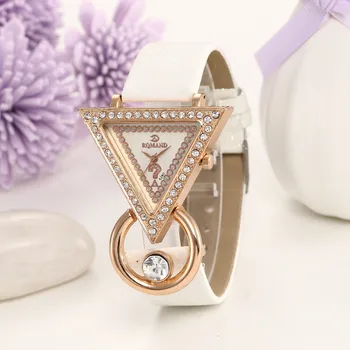Prabanga Švytinčios Moterų Laikrodžiai Žvaigždėtas Dangus Magnetinio Moterų Laikrodis, Rankiniai Laikrodžiai Trikampis kalnų krištolas žiūrėti aukso montre femme