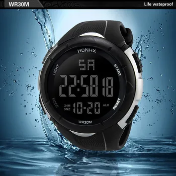 Prabangių Vyrų Analoginiai Skaitmeniniai laikrodžiai Karinės Sporto LED Vandeniui Riešo Žiūrėti Relogio Masculino Sporto Laikrodžiai Moterims, Vyrams Laikrodis