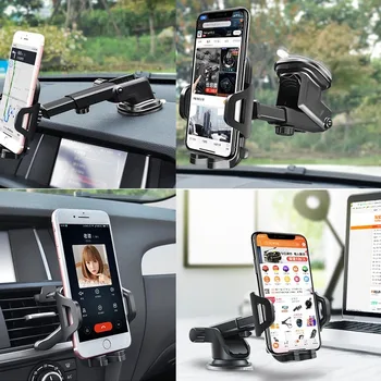 Prabangus Automobilinis Telefono Laikiklis iPhone X XS 8 7 Plius Automobilio priekinio Stiklo Kalno Telefono Stovas Automobilinį Laikiklį Samsung S10 9 8 9 xiaomi mi