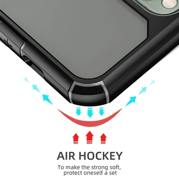 Prabangūs Aiški Atveju iPhone 12 11 Pro Max 12 Mini atsparus smūgiams oro Pagalvė Telefoną 